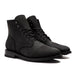 Captain Black Matte Lace Up Boots