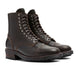 Dark Brown Waxed Flesh Leather Boot